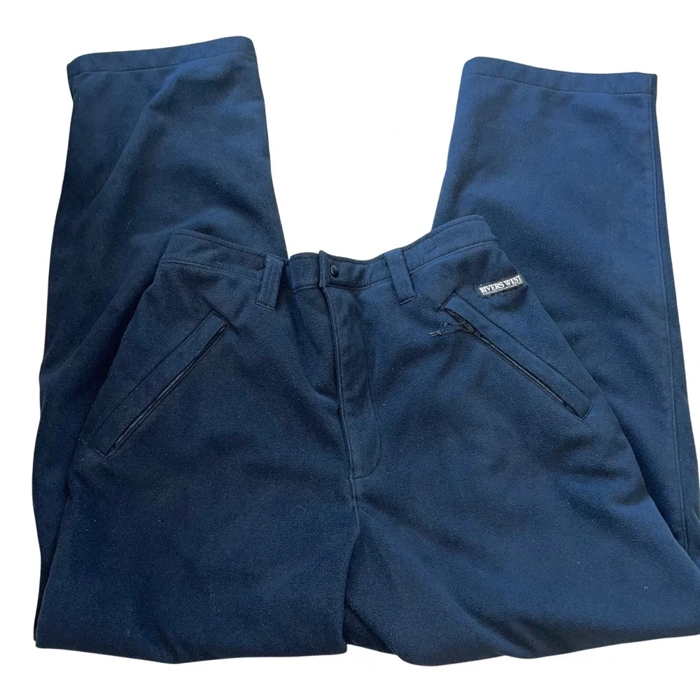 Rivers West Black Fleece Pants Size Large‎